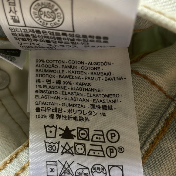 Levi‘s 511 Light Blue Men‘s Slim Fit Below Waist Jeans W29 L32 - Picture 6 of 6